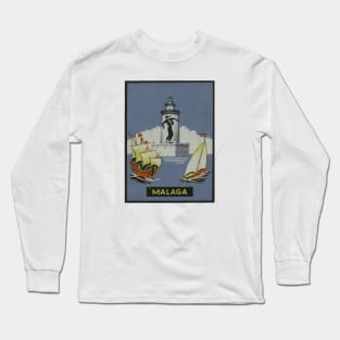 Málaga | Travel | Vintage | Andalusia Spain Europe Long Sleeve T-Shirt